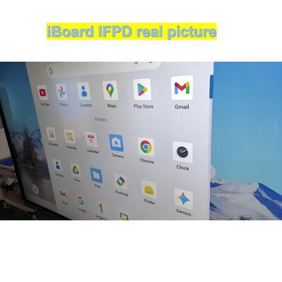 Popular Interactive Flat Panel 65 Inch 4k Resolution Smart Touch con Nuovo Sistema Android Equipaggiamento per riunioni in ufficio in classe