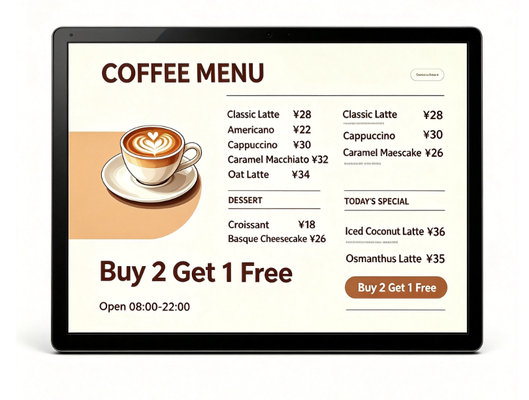 Tipo di muro 32 43 49 55 65 pollici Smart touchscreen Monitor Media Player USB HDMI Port per eventi