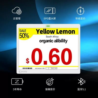 Smart office Supermarket E-Ink Display Prezzo Tag 4 Colore Etichetta elettronica sullo scaffale