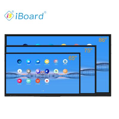 iBoard Interactive Flat Panel 86 Inch 4k Resolution Smart Touch con Nuova attrezzatura di sistema Android per riunioni in ufficio in classe