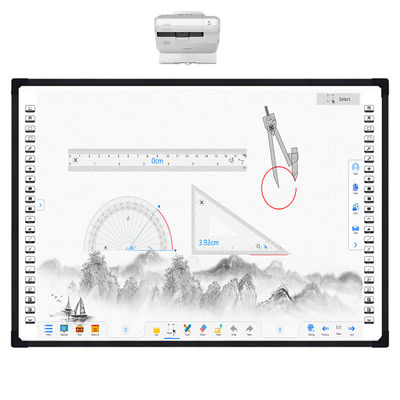 iBoard Factory Digital Smart Whiteboard Aluminum Frame Nano Ceramic Surface For Classroom Teaching Touch Panel Interactive Whiteboard