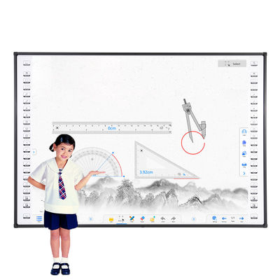 Tabella bianca interattiva a infrarossi da 96 polliciS Proiezione multi-touch Smart Whiteboard Dimensioni personalizzate per riunioni e insegnamenti