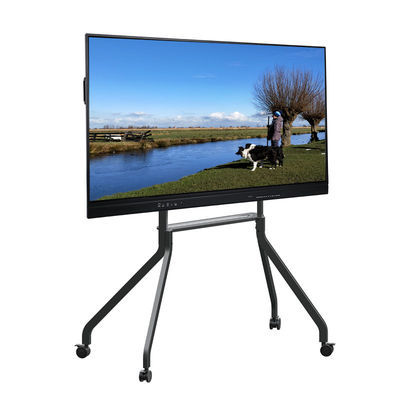500cd/m2 Luminosità LCD Smart Board con Android OS 14 e O Grigio Nero Color del telaio