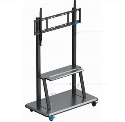 Supporto mobile per il vestito regolabile di altezza dei bordi del pannello interattivo del touch screen per le dimensioni 52" ~86"