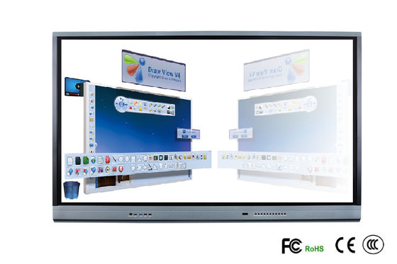 Touch screen a 75 pollici dello schermo piatto interattivo stretto della pagina multi