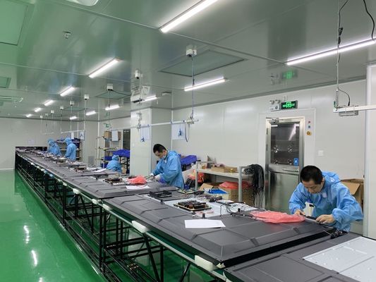 Copertura posteriore in metallo IR Interattiva lavagna bianca ad alta risoluzione e telaio nero per soluzioni aziendali