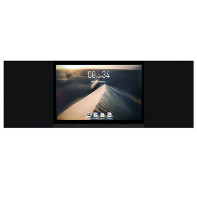 Tavola nera intelligente 75 86 pollici Display Multi Finger Interattivo Touch Bar laterale sinistra destra Tavola per studenti in classe