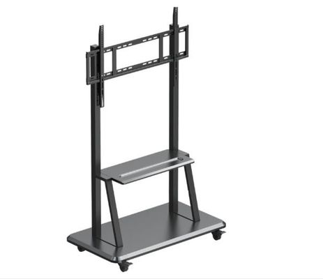 Televisione mobile montaggio a parete regolazione dell'altezza del carrello TV brackets TV Trolley Stand per 65 "-86" movimento completo professionale