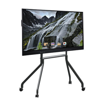 Lavagna interattiva LED da 65 pollici, pannello piatto intelligente Android, 20/40 punti di contatto a infrarossi, colore nero