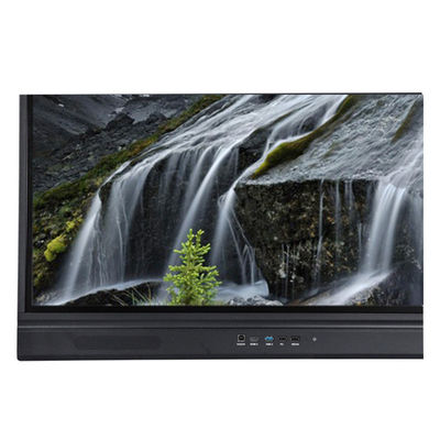 Lavagna interattiva LED da 65 pollici, pannello piatto intelligente Android, 20/40 punti di contatto a infrarossi, colore nero