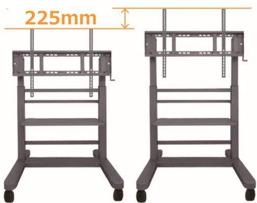 Rotelle mute dell'elevatore del carrello del carrello dello schermo piatto del basamento della lavagna interattiva di alta qualità 40Kgs