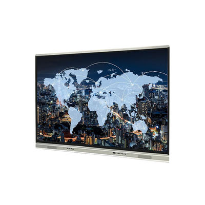 Lavagna interattiva a 75 pollici 1651x929mm, Android8.0 del touch screen, nero e d'argento