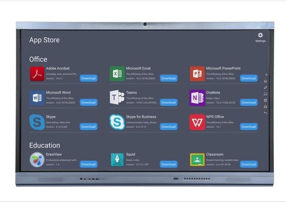 Il multi tocco dello schermo piatto interattivo a 86 pollici indica i monitor del touch screen