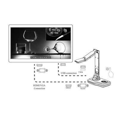 macchina fotografica 8.0MP 11LED del documento del visualizzatore 1080P con Softbox