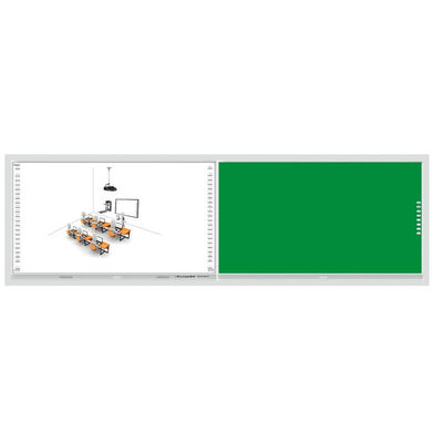 Tabella nera intelligente da 86 pollici, schermo intelligente registrabile, lavagna interattiva con OPS 40 punti di contatto, lavagna verde.