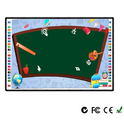 Lavagna interattiva a infrarossi da 90 pollici Lavagna elettronica Interfaccia USB Superficie in nano ceramica