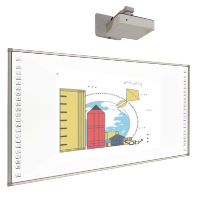 Tavola bianca portatile interattiva da 96 pollici smart con proiettore laser