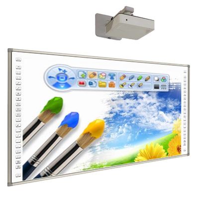Tavola bianca portatile interattiva da 96 pollici smart con proiettore laser