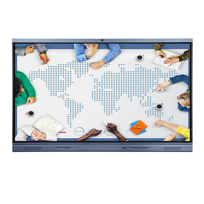 75" NFC ha costruito in lavagna interattiva interattiva dello schermo piatto 4K del mic del camera& per l'aula di Business&