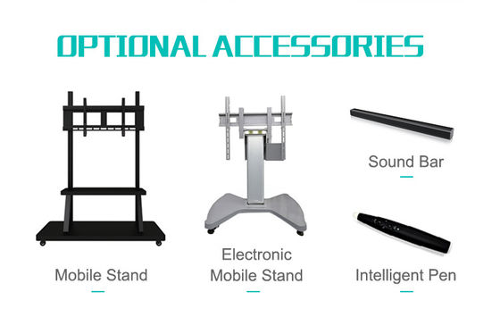 monitor interattivo del touch screen 3840x2160, struttura di alluminio, infrarossa, per Eduation