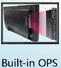Schermo piatto interattivo portatile IBoard Nero Mini OPS integrato I7 I5 generazione Intel Core