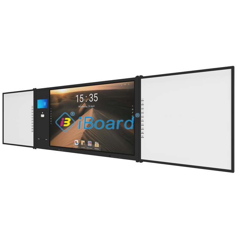 4K Ultra HD Interactive Whiteboard con altoparlanti integrati su un pannello di grado AG per presentazioni coinvolgenti