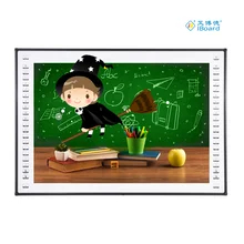 Infrarosso Multi-Touch 10 punti di scrittura Tipo penna Interattiva lavagna per le conferenze bambini delle scuole elementari USB 82 pollici