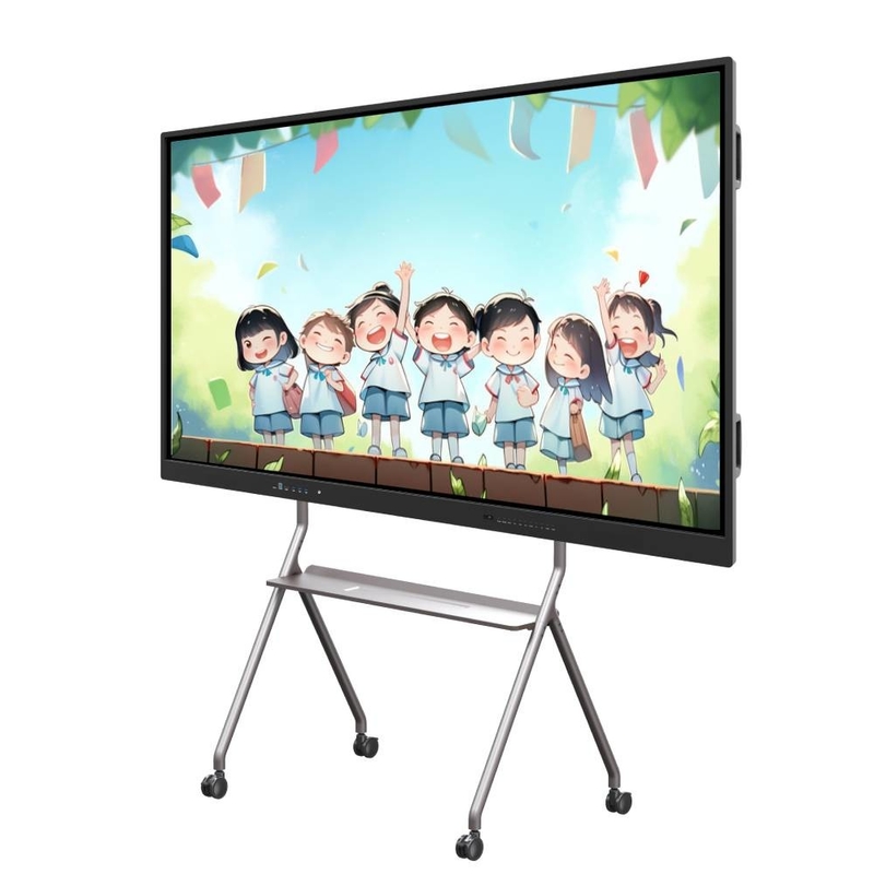 Pannello interattivo piatto da 98 pollici con 16 9 velocità di visualizzazione e connettività wireless Bluetooth