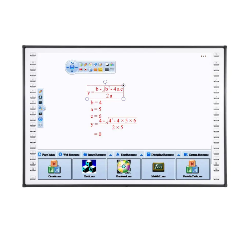 Precision Interactive Whiteboard Serie IB-Q4 con montatura a parete Mobile Stand Installazione per insegnamento scolastico