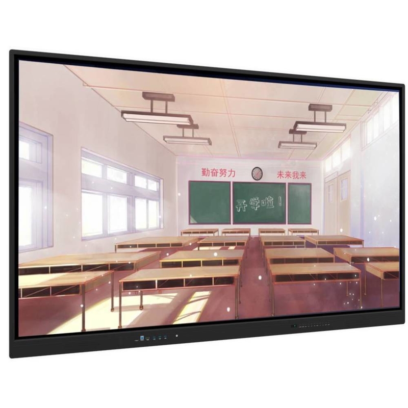 86 pollici Android 13 20 punti di contatto 220V alimentazione interattiva touchscreen 4K lavagna con microfono per l'istruzione