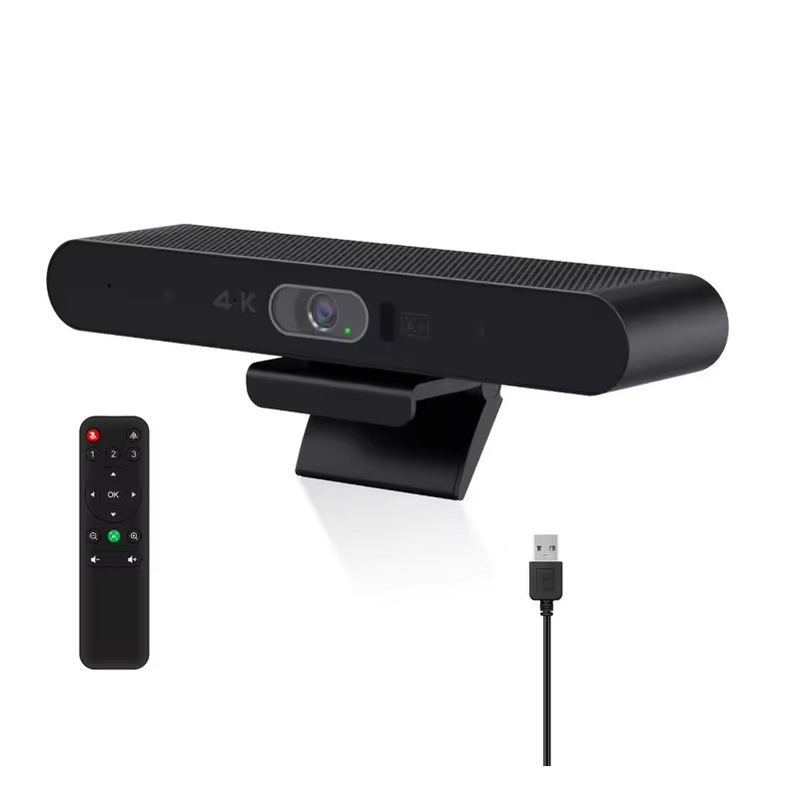 Camera di conferenza 4K USB Video Bar TV PC Video Sound Bar AI Auto-Framing Camera di conferenza