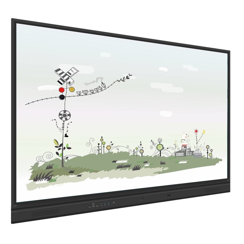 98 pollici Interactive Flat Panel Dual OS 50 punti di contatto USB HDMI WIFI Hotspot BT Con microfono in camera integrato per l'istruzione