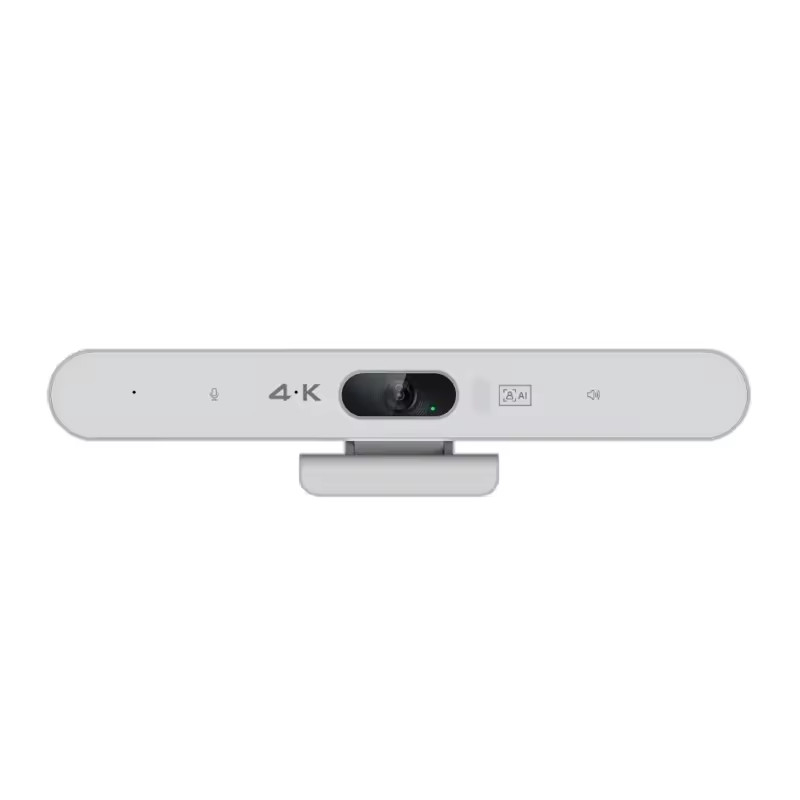Nero Bianco Facile installazione 4K Webcam Video Conference Camera Usb AI Auto Tracking 2160p Webcam Tracking con altoparlante Audio della sala conferenze
