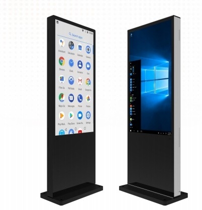 Piano Android Win Capacitive IR touch 32 43 55 65 Inch Video Foto Media Audio Pubblicità Player Digital Signage Kiosk Totem Per il centro commerciale metropolitana aeroporto banca ospedale