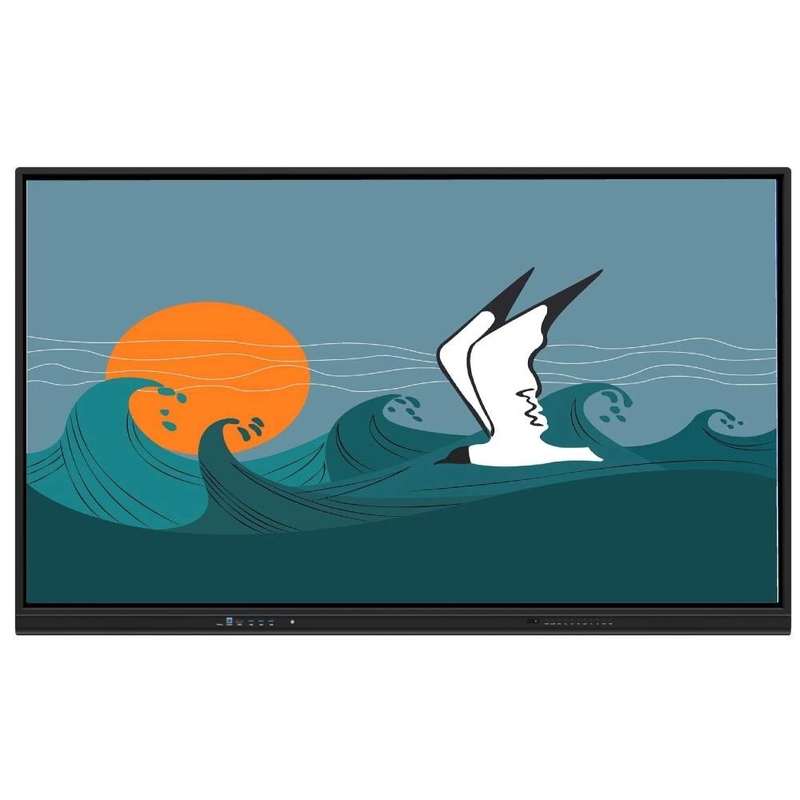Touch Method Finger Pen Smart Board con altoparlanti integrati LCD Smart Board 65 75 86 98 Inch Software didattico Screen Recorder Screenshot Wireless Share For Training Class Office