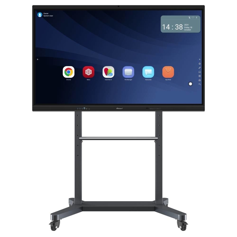 Monitor touch screen interattivo da 75 pollici Android Computer Wifi Bluetooth Hotspot Remote Control Multi User Internet Per classe ufficio sala riunioni