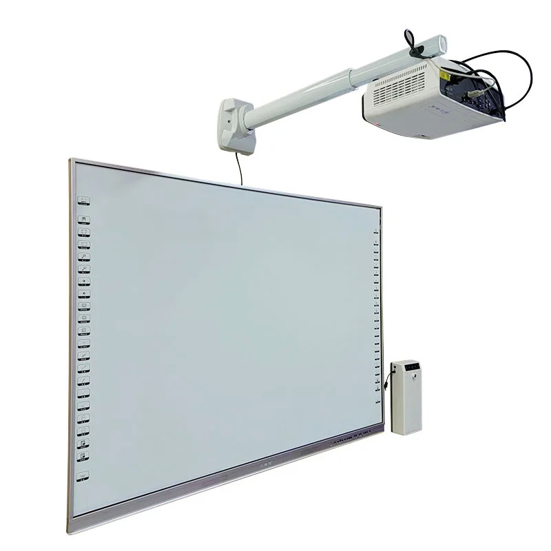 Tavola bianca interattiva a LED con telecamera integrata o esterna opzionale e microfono montato a parete / stand mobile ≥IP5X