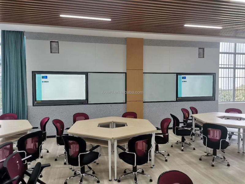 Iboard Interactive Whiteboard 98 105 110 Inch 4K Resolution Frame in alluminio con software didattico per ufficio Zoom Team di riunioni Camera Mic opzionale per ufficio in classe