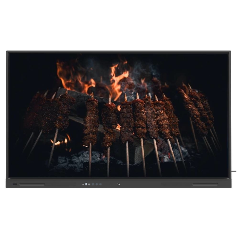 LCD Smart Board 65 75 86 Inch Aggiornamento online Display touchscreen 4K Con strumenti didattici Software per Zoom Teams riunioni uso didattico