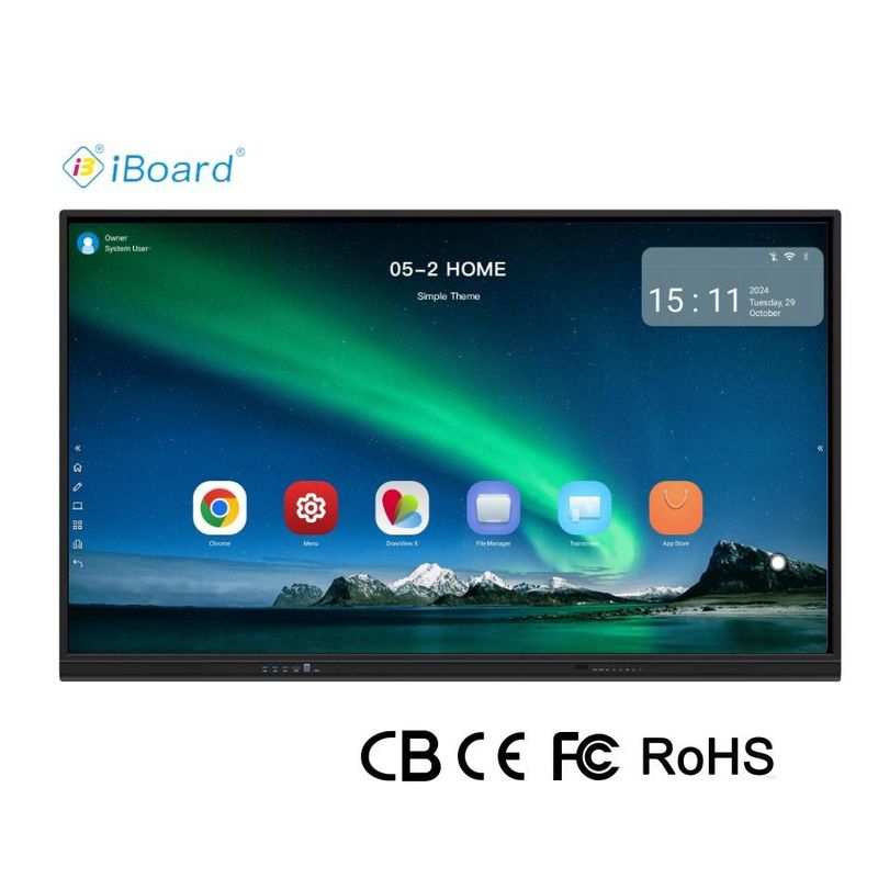 CIboard 65 pollici Smart TV Monitor Blackboard Interattivo Flat Panel Touch Screen con tutto in un unico computer di attrezzature per riunioni