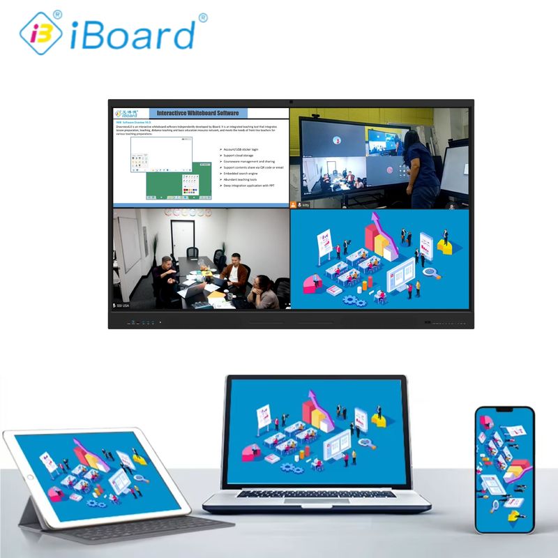Big Size 98 Inch 4K LCD Smart Board Interattivo Touch Panel Smart Screen per la classe Board elettronico Digital Smart Board per l'insegnamento