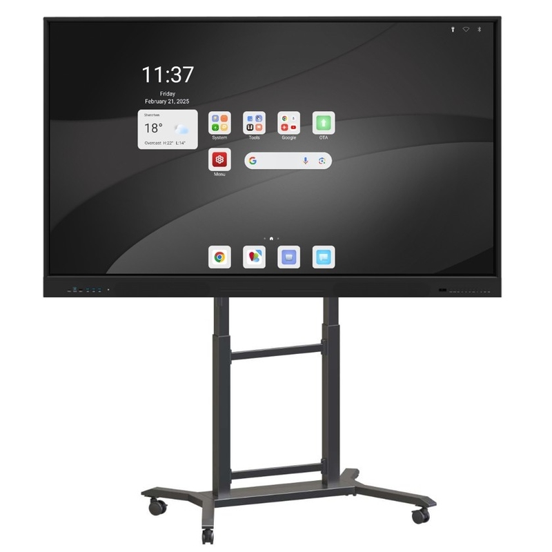 Android di fascia alta (16+256GB) 75 pollici Interactive Flat Panel Supporto sistema doppio
