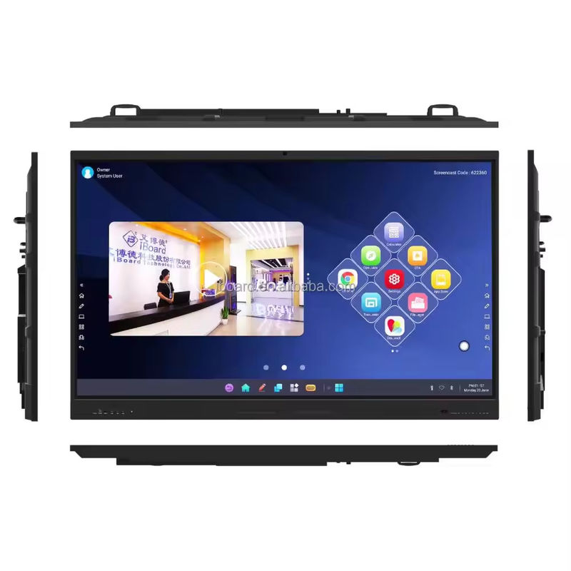 Tecnologia del tatto a infrarossi Monitor touchscreen interattivo 150W Consumo di energia 178° Angolo di visione