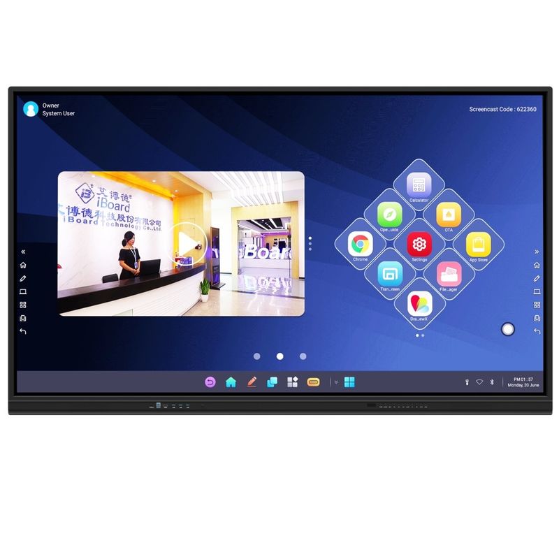 Sperimenta la potenza di un touch screen interattivo con una precisione di 2 mm 15W*2 o 20W*2