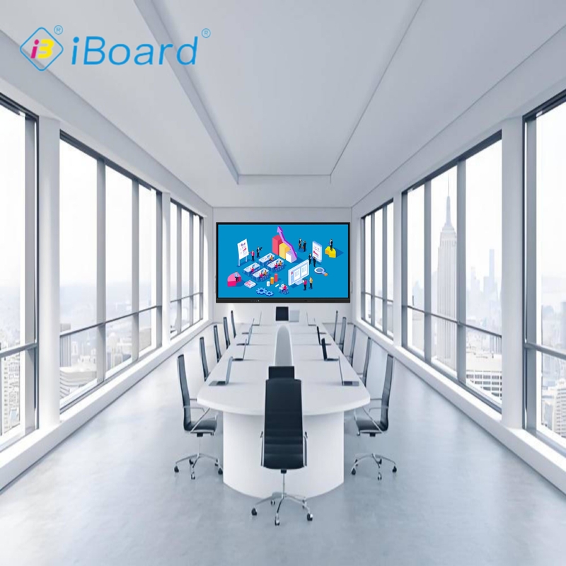 Display interattivo a schermo piatto da 98 pollici 4K UHD, touchscreen intelligente con funzione AI di proiezione, lavagna intelligente per sala riunioni