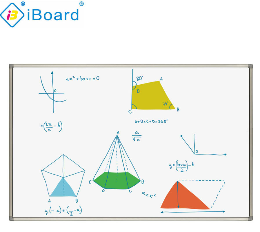 Lavagna interattiva a infrarossi da 90 pollici Lavagna elettronica Interfaccia USB Superficie in nano ceramica