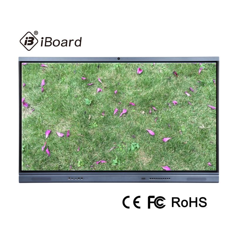 65 Inch LCD Smart Board With Built In 12MP Camera And 6 Ray MIC