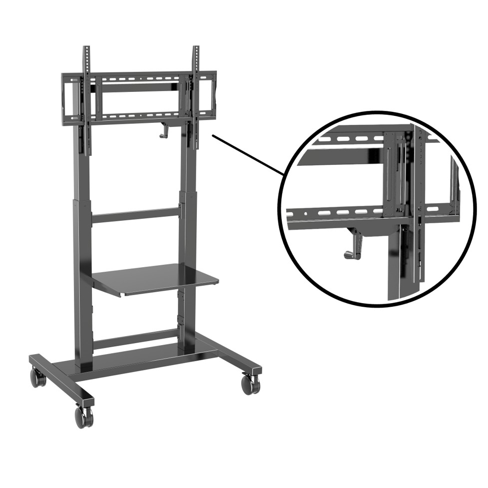 55-86 pollici Stand a pavimento regolabile Smart TV Stand Mobile Stand Mobile Trolley Mounts e carrelli