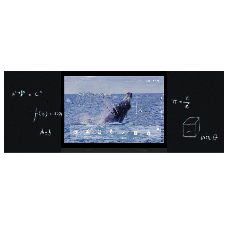 75" istruzione scolastica intelligente del pannello 350cd/m2 2.5ms del monitor interattivo LED del touch screen