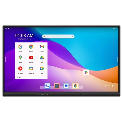 Android 13 EDLA certificato schermo piatto interattivo 40 IR Touch TV Monitor 65 75 Lavagna per annotazioni wireless da 86 pollici